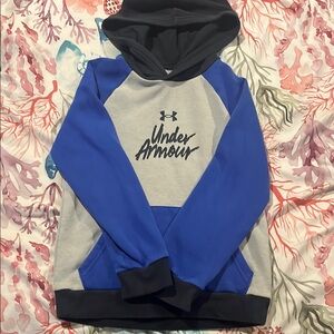 Under Armour Kids Blue and Gray Hoodie